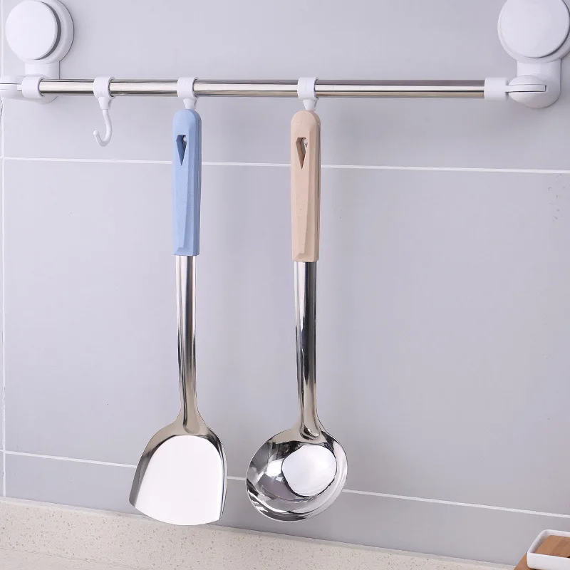 

Household Spatula Set Ladel Dishes Spoon Thick Insulated Small Straw Cooking Spoon Kitchen Stainless Steel Cooking Ladel