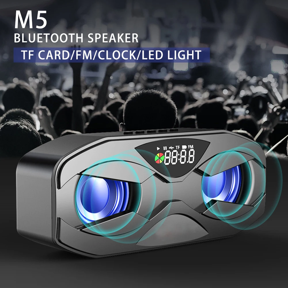 Bluetooth-сабвуфер M5 с функцией FM-радио и поддержкой TF-карты | Электроника