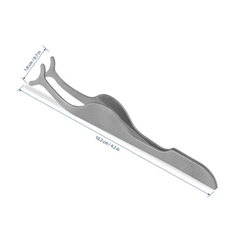 1 шт. Пинцет для накладных ресниц Красота Макияж инструменты из нержавеющей стали вспомогательные Поддельные ресницы щипцы для завивки и наращивания ресниц Клип Аппликатор аксессуары