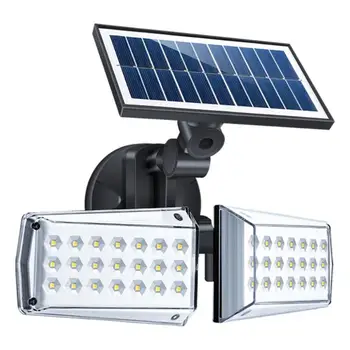 

42/80 LED 20W Solar Lamp Infrared PIR Motion Sensor Dual Heads Rotatable Waterproof Home Outdoor Courtyard Garden Wall Light