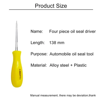 

New 4-piece set of single-color oil seal hook set, auto maintenance special disassembly set tool Magnetic Screwdriver