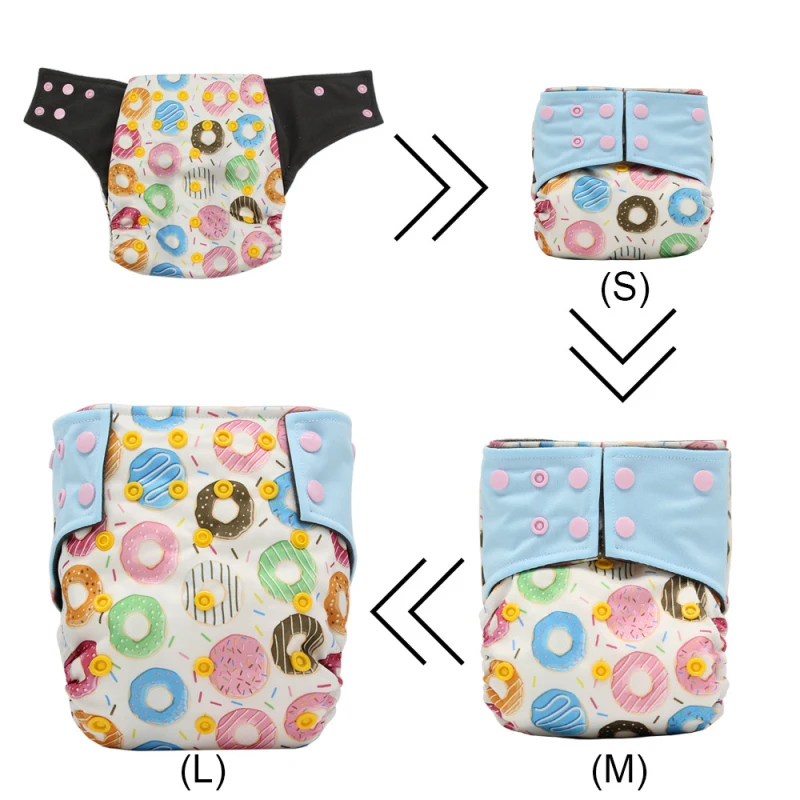 Baby Cloth Diapers Reusable Diapering Pocket Nappy Cover Washable Adjustable Newborn Waterproof Toilet Training Underwear Diaper