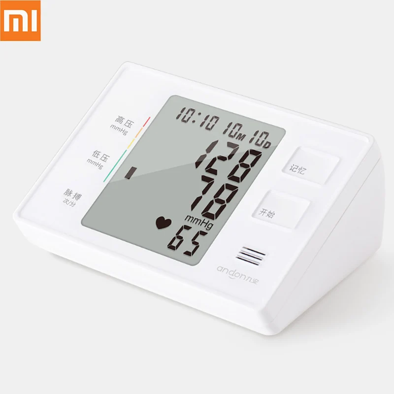 No Battery Xiaomi Mijia Andon электронный сфигмоманометр ЖК-экран Смарт-рука мульти-алгоритм голосовой трансляции обнаружения сердечного ритма 2 - Цвет: No Battery