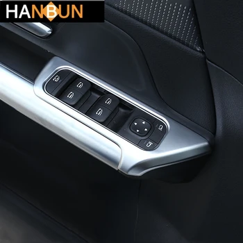 

Car Styling Window Glass Lifting Buttons Frame Decoration Cover Trim Stickers For Mercedes Benz B Class GLB W247 2020 LHD