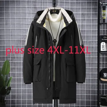 

New Arrival Super Large Padded Cotton Clothing Fashion Long Winter Coat Casual Thick Loose High Quality Plus Size 4XL-10XL 11XL