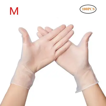 

100pcs/Lot Thin Disposable PVC Gloves Waterproof Gloves for Laundry Dishwashing Gloves