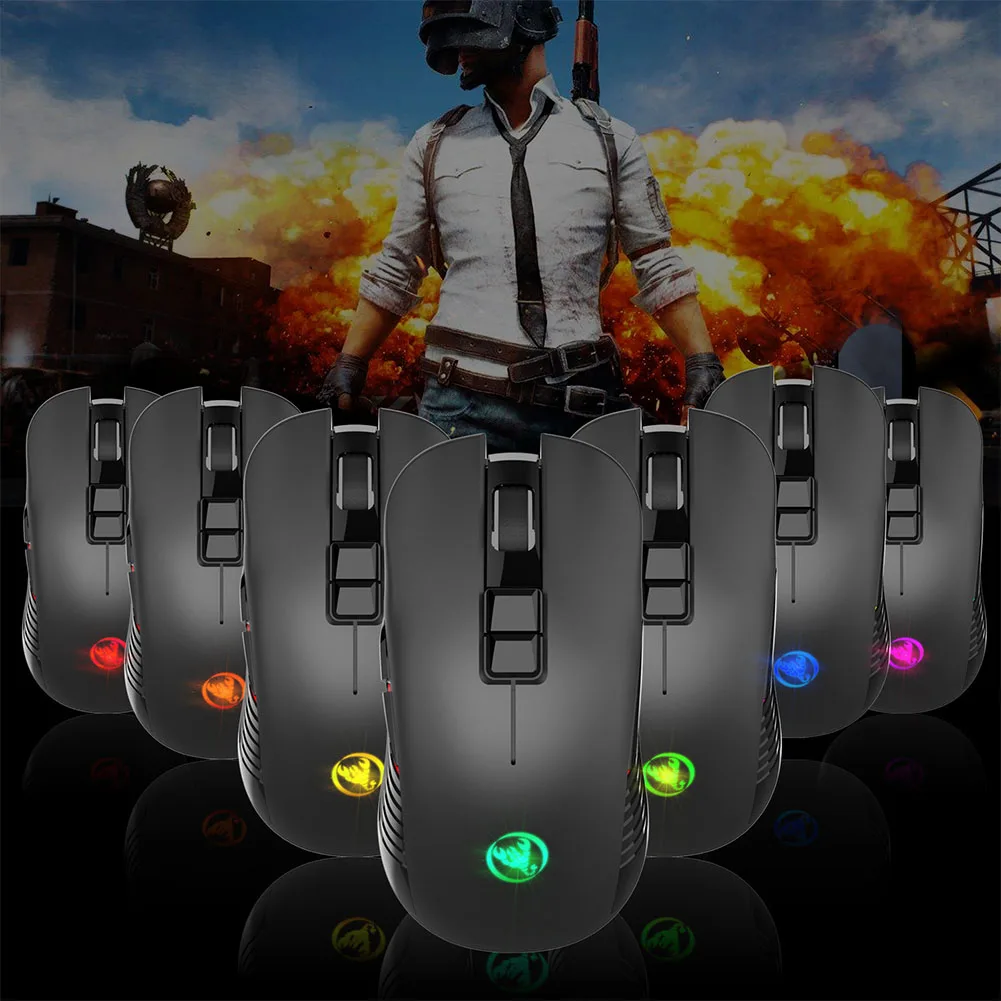 Для ПК, ноутбука, светодиодный, с подсветкой, эргономичная Подарочная беспроводная мышь, USB перезаряжаемая, бесшумный, красочный светильник, оптические компьютерные аксессуары, бесшумный