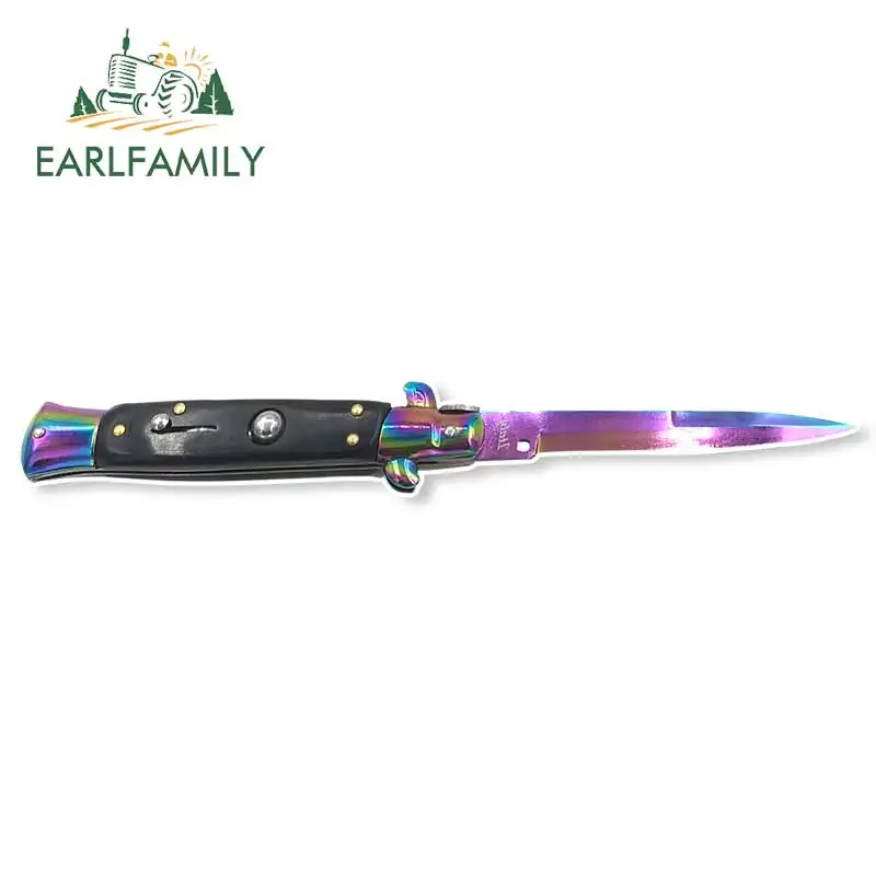 EARLFAMILY 13cm x 8.9cm for Automatic Switchblade Knife Car Truck Decal Bumper Window Graffiti Stickers Suitable Vehicle | Автомобили и
