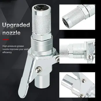 

Zerk Fittings 10,000 PSI 1/8" NPT Self-Locking Two Press Locking Pliers Type Grease Nozzle Grease Gun Head Accessories