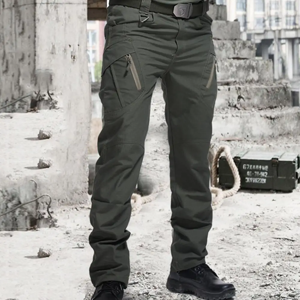 De verano casuales de los hombres de la moda de pantalones Ropa de Trabajo contra seguridad bolsillos pantalones de gala para hombres Harajuku ropa de los hombres
