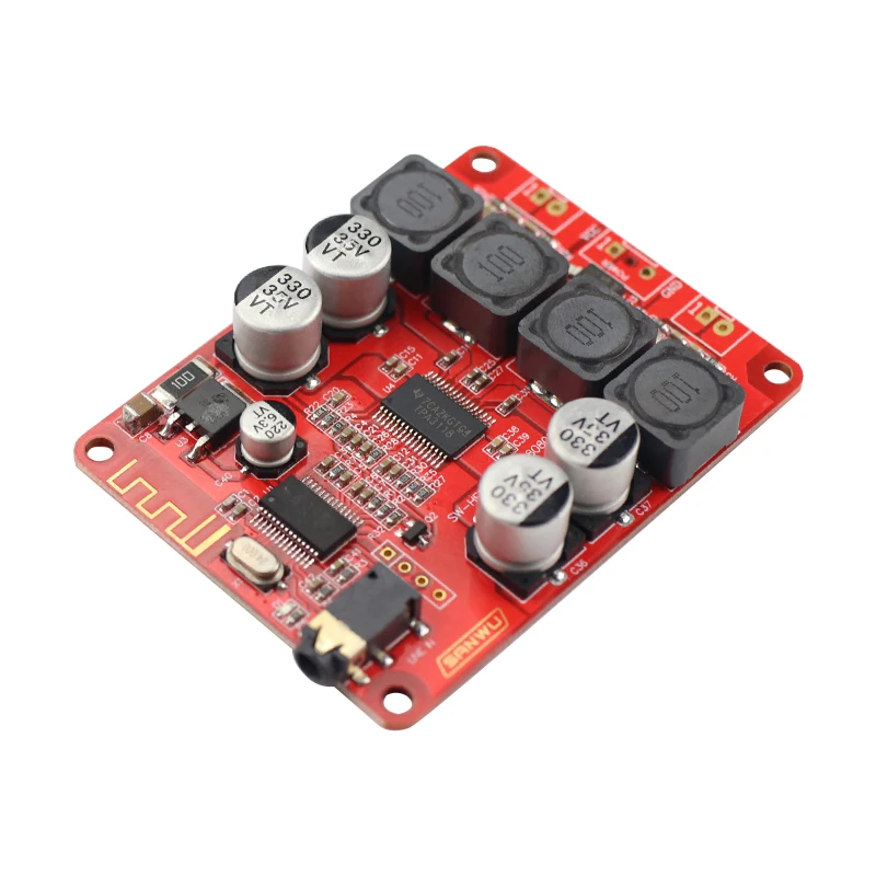 Плата цифрового усилителя мощности TPA3118 плата 2X30W AUX 8 26VDC Bluetooth V5.0|Усилители
