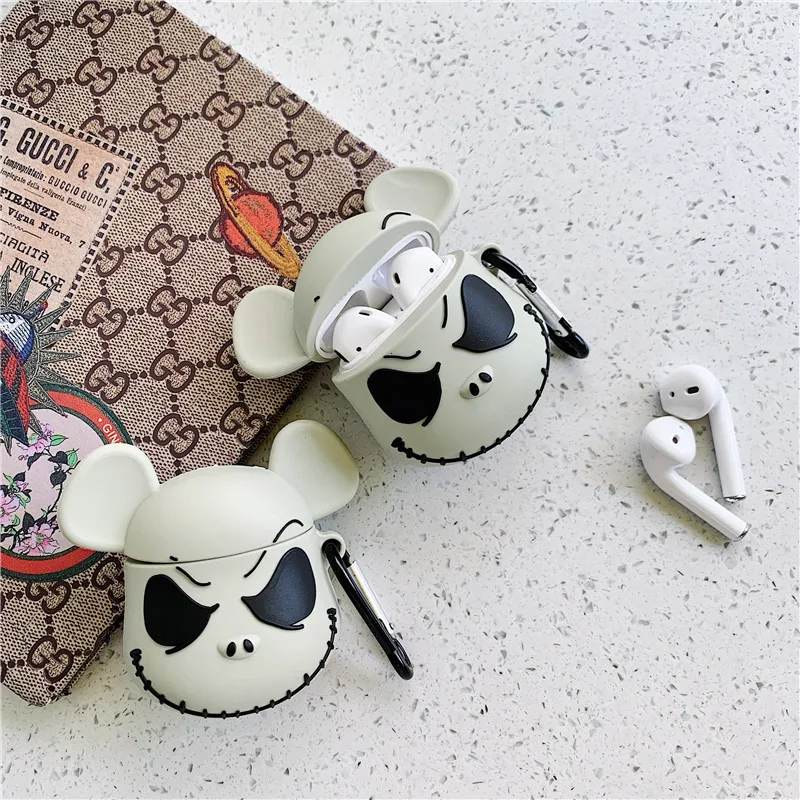 Чехол с мультяшным рисунком для Apple AirPods силиконовый зарядный чехол наушников