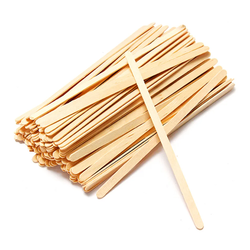 

100pcs/Pack New American Coffee Wooden Stir Stick 1000ml Semi-hand Made Wood eu Tea Pot infusor Disposable 19cm/14cm