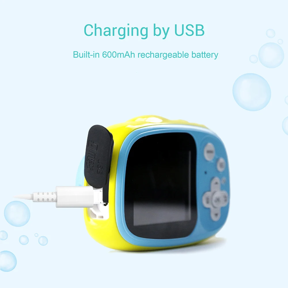 Мини Детская Цифровая микро камера 5MP 3 метра IP68 Водонепроницаемая Встроенная перезаряжаемая батарея с картой памяти 8 Гб Камера для фотосъемки