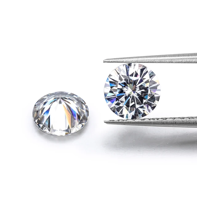 US $280.00 50pcs color moissanite round Loose Moissanite jewelry earrings material