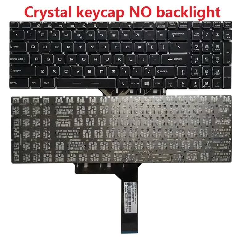 New For MSI MS-1771 MS-1772 MS-1773 MS-1775 US Keyboard Colorful Backlit Crystal