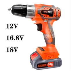 12v16.8v18v brushless impacto furadeira de lítio ferramenta de broca de mão sem fio pistola multi função chave de fenda elétrica do agregado familiar