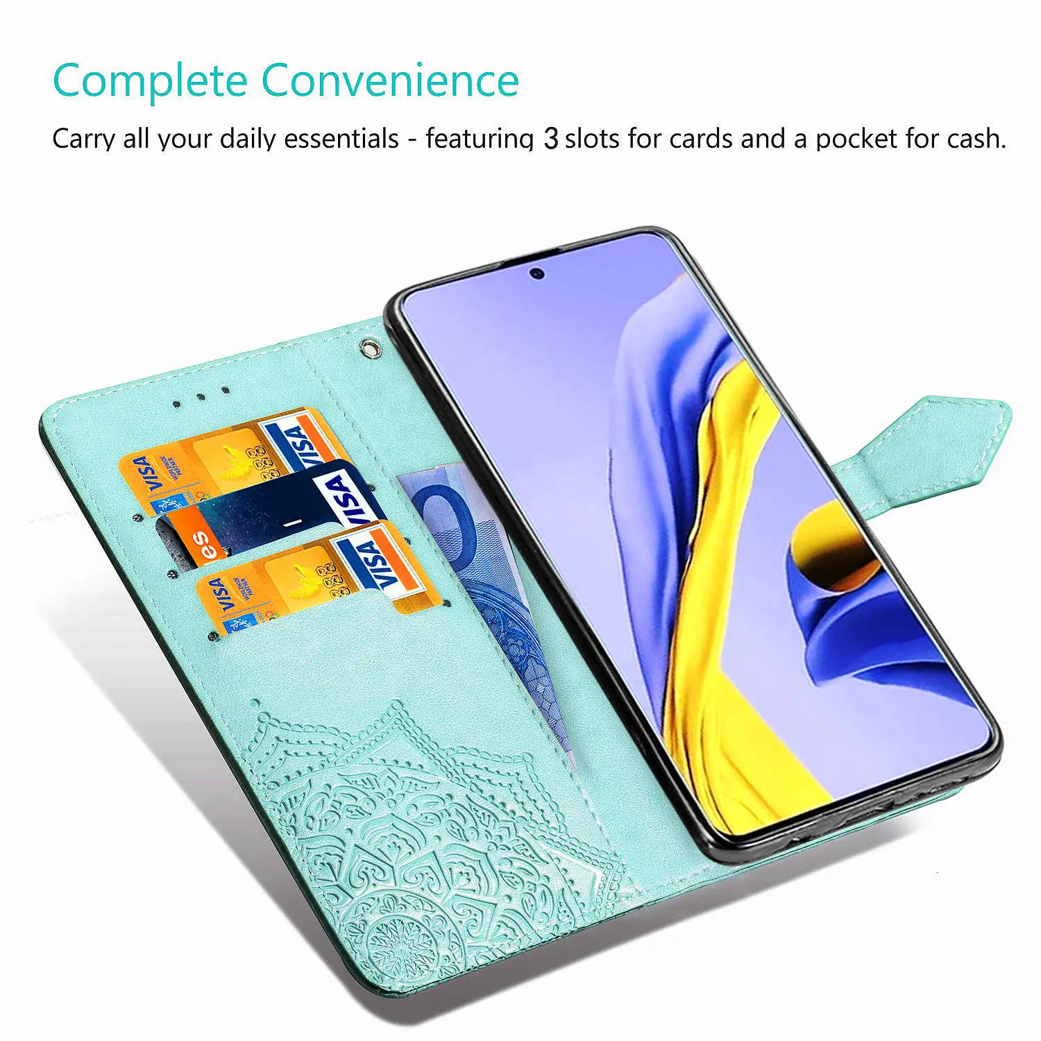 Кожаный флип-чехол для Alcatel 3V 3X2019 Роскошный кошелек Дизайн чехол для телефона разноцветный разукрашеный Флип PU
