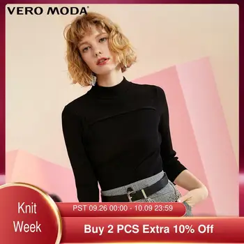 

Vero Moda Women's Hollowed-Out Elastic Basic 3/4 Sleeves Knitted Top | 319424511