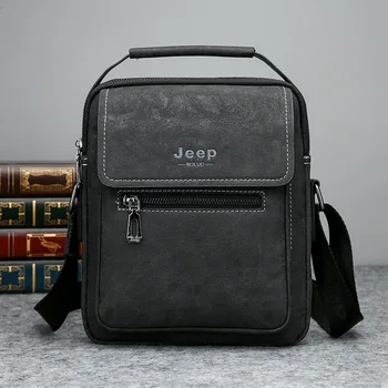 

2020 New Men's Crossbody Bag Vintage PU Leather Bags Man Messenger Bags Small Shoulder Bag for Male Casual Handbag