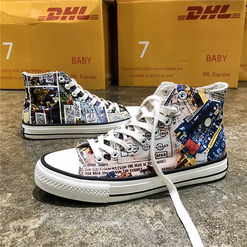 

Boys New Cool Fashion Vulcanize Boots Comfortable Flat Casual Boots Canvas Sneakers Classic Retro Junior Tide Shoes Canvas