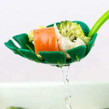 

2PC Creative Leaf-shaped Colander Strainers Noodles Forks Cooking Shovels Pasta Filter Spoon Kitchen Tool Accessories