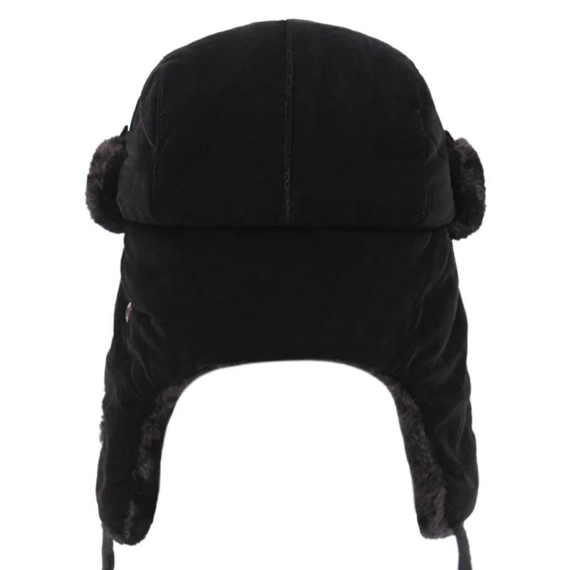 Soviet Military Badge Russian Ushanka Bomber Hat Pilot Hat Faux Rabbit Winter With Fur Earmuffs Snow Ski Mask Beanies balaclava hat winter hat knitted hat fashion hat fur hat cotton hat earflap hat faux fur hat