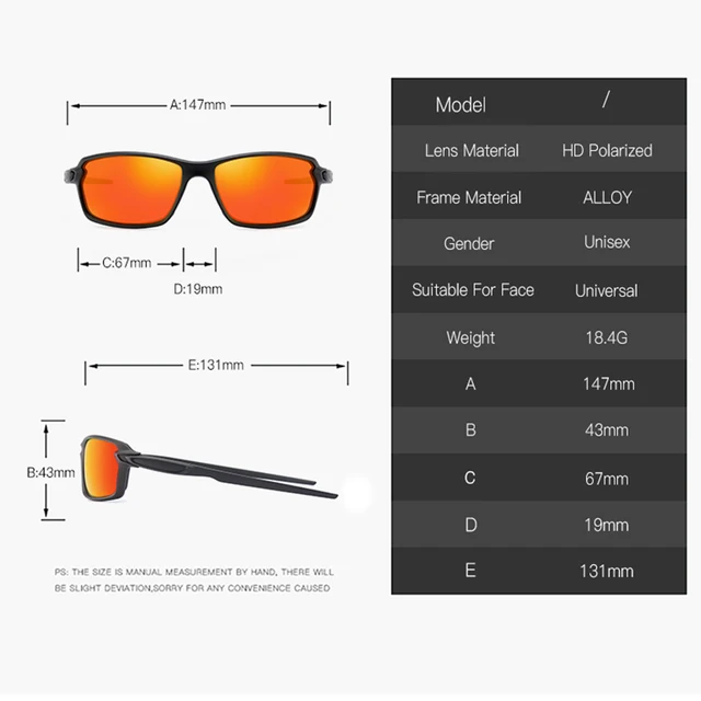 Classic Sports Running Sunglasses Retro Mens HD Polarized Driving Sun Glasses Mirror Lens Fishing Biker Sunglasses UV400 4