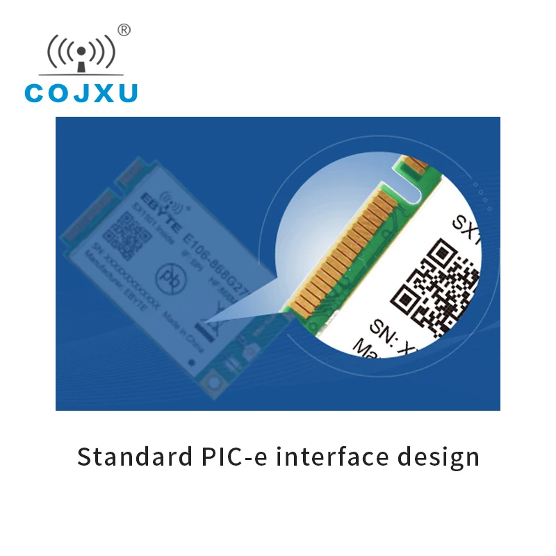 SX1301 LoRa шлюз модуль 433 МГц LoRaWAN SPI интерфейс 27dBm COJXU E106 470G27P дальность 5 км