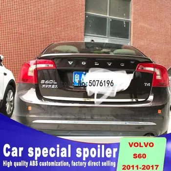 

For S60 Spoiler S60L T3 T4 T5 trunk wing lip spoiler High Quality ABS Material Car Rear Wing Primer Color Spoiler 2011-2017