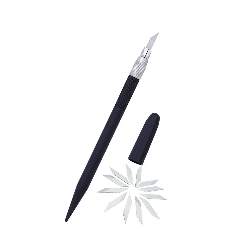 

Jiwuo 10 Blades Artwork Cutting Knife DIY Carving Knife Razor Stencil Scoring Hobby Chiseling Model Repairing Sculpture Knife