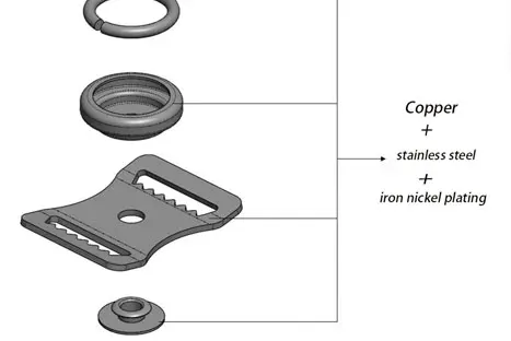 Football Helmets Buckle Repair Kit Stainless Steel Sports Helmets Buckle Helmet Chin Strap Adapter for Baseball Hockey Football helmet repair kit