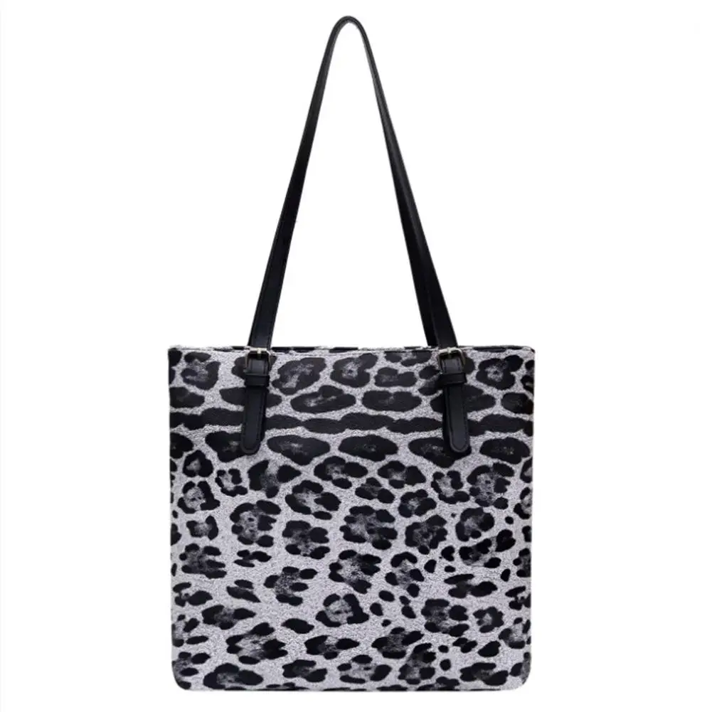 Женская Повседневная Сумка-тоут, сумочка С Принтом Леопарда, модные сумки через плечо для покупок, путешествий,, новая мода