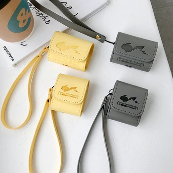 

Luxury Soft For Apple Airpods 2 Case Leather Earphones Accessories Anti-lost Rope Protective Headphone Cover airpods pro case