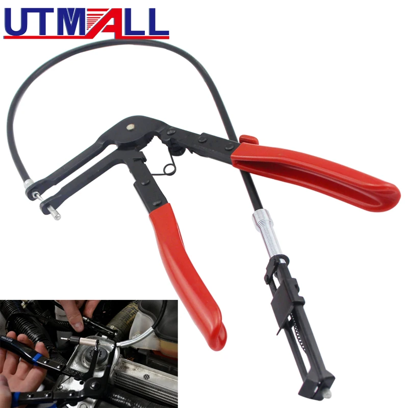 Auto Vehicle Tools Cable Type Flexible Wire Long Reach Hose Clamp Pliers for Car Repairs Removal Hand |