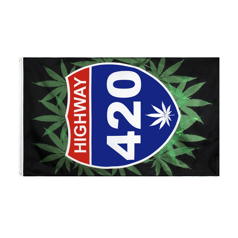 BOB Marley Reggae Rasta Hippie Band 90*150cm highway 420 weed FlagFor Bar Party Music Festival Tattoo Shop | Дом и сад