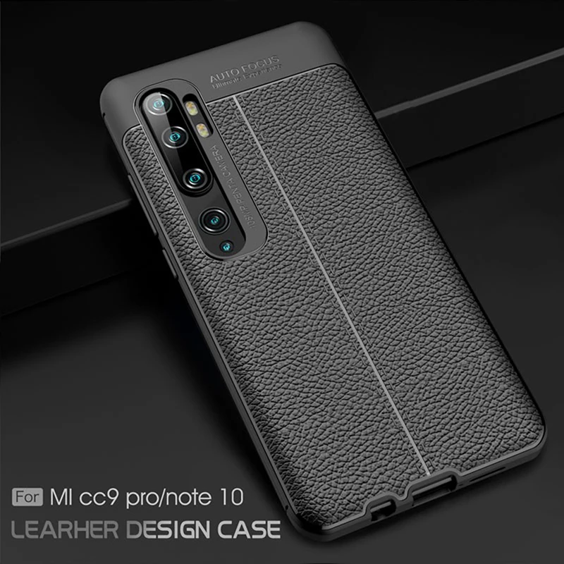 Ударопрочный чехол KEYSION для Xiaomi Mi Note 10 Pro мягкий силиконовый телефона с узором Ltchi 9
