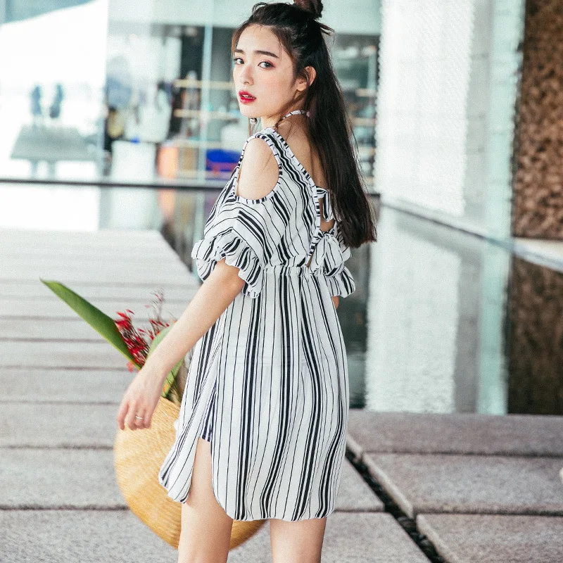 

Esowell New Style Bathing Suit Fashion Sexy Underwire-Boxer Bikini Three-piece Set Bathing Suit 764