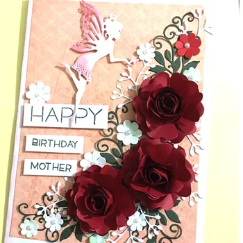 

DUOFEN METAL CUTTING DIES flowers dies set petals embossing stencil DIY Scrapbook Paper Album 2018 new