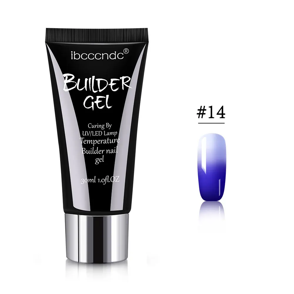 Nail Art Poly Gel Quick Builder Extension Nail Gel Polish Semipermante Enhancement Camouflage Fake Nails LED UV Polygel Varnish - Цвет: 14