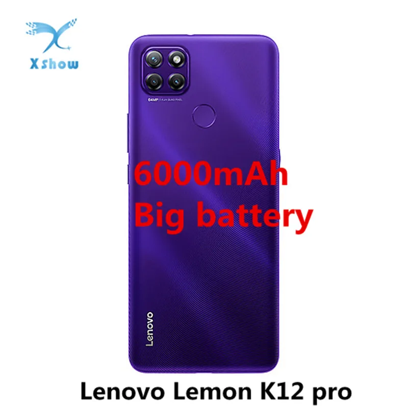 Смартфон Lenovo Lemon K12 Pro, 6,8 дюйма, 4 + 64 ГБ, Android 10, Snapdragon 662, 8 ядер, 6000 мА · ч, камера 64 мп, NFC| | | АлиЭкспресс