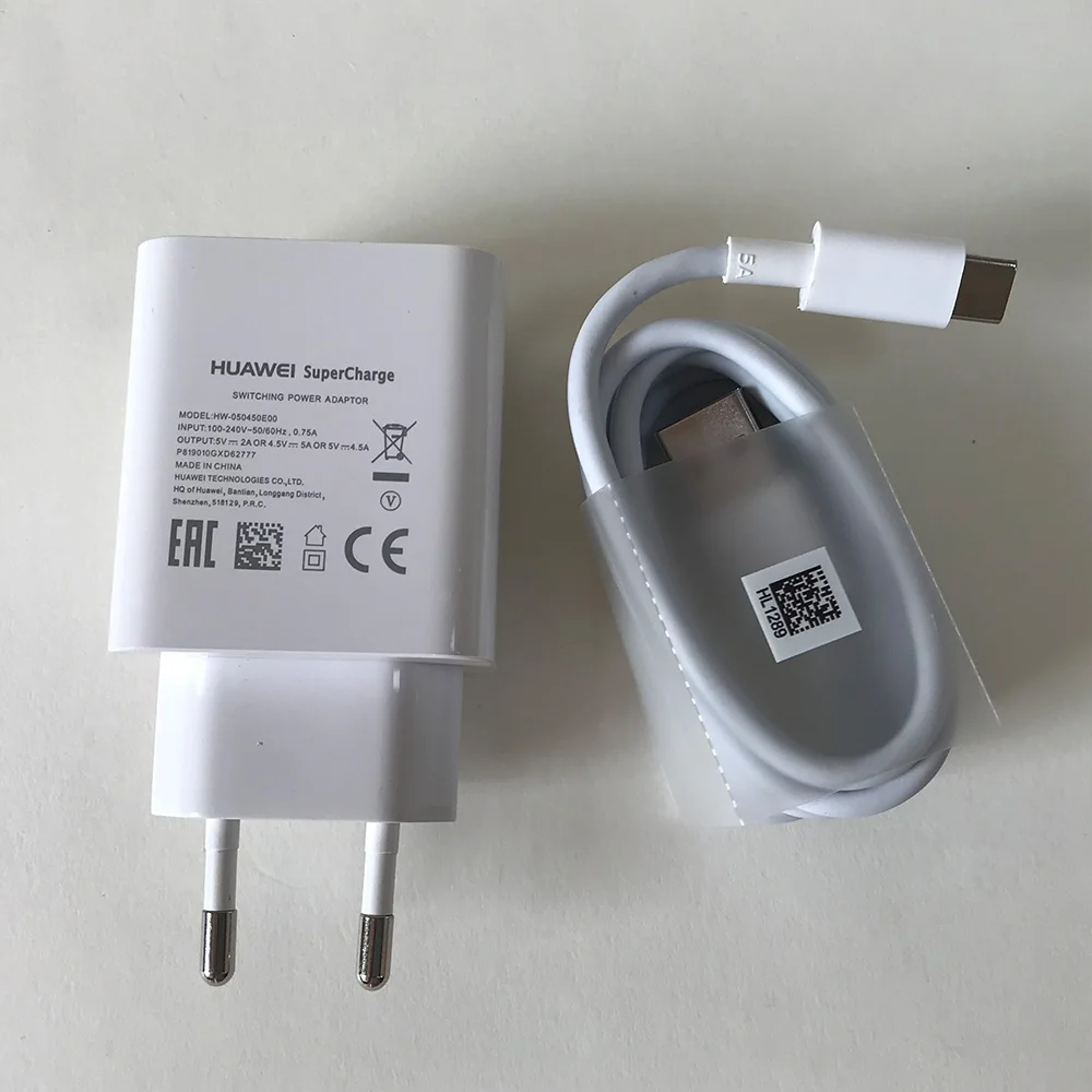 EU Add 150cm cable HUAWEI p30 P SuperCharge быстрое зарядное устройство с европейской вилкой 5A type C кабель для HUAWEI P9 P10 Plus P20 Pro mate 9 10 Pro mate 20 V10 - Тип штекера: EU Add 150cm cable