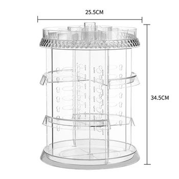 

7 Layers Adjustable Storage Cosmetics regulation Makeup Organizer 360 Degree Multi-Function for Bathroom Dresser