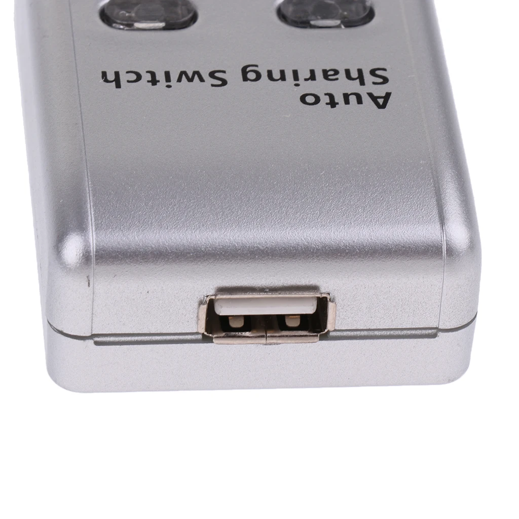 ABS 2Port USB2.0 Type-b Printer Switch Hub Switcher Sharing Box For Computer