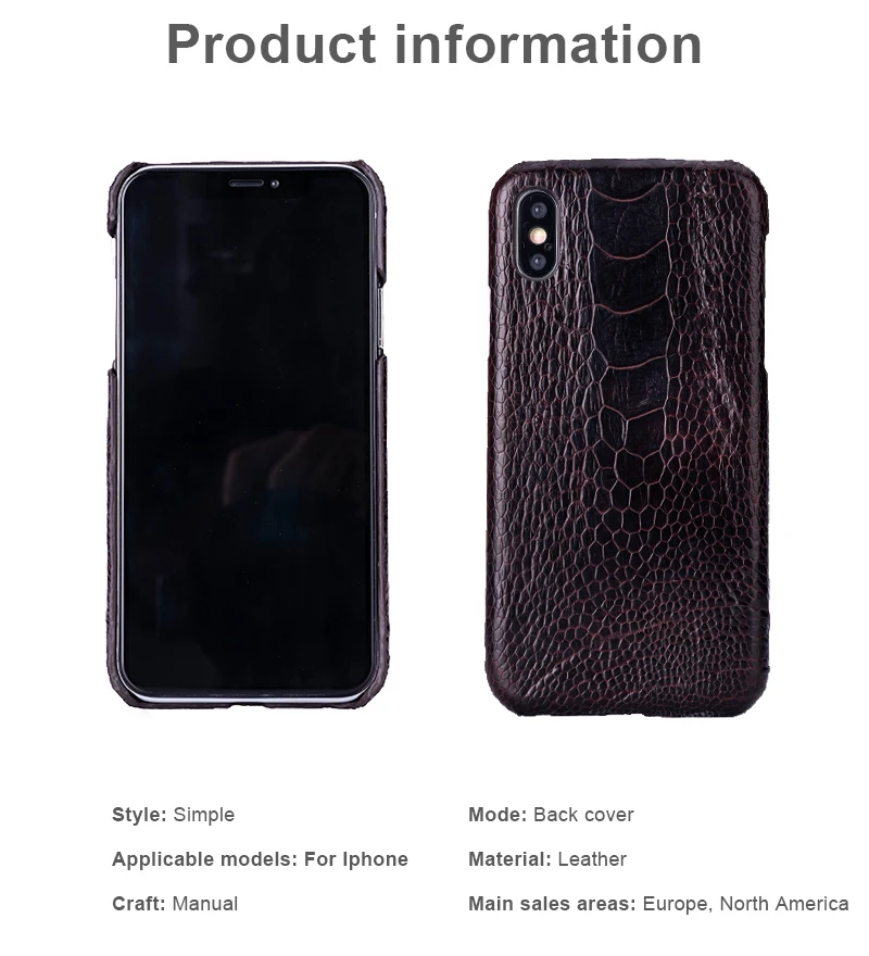 Страусиная кожа чехол для телефона для iPhone X XS Max XR чехол для Apple 5 5S SE 6 6S 7 8 Plus защитный чехол для телефона