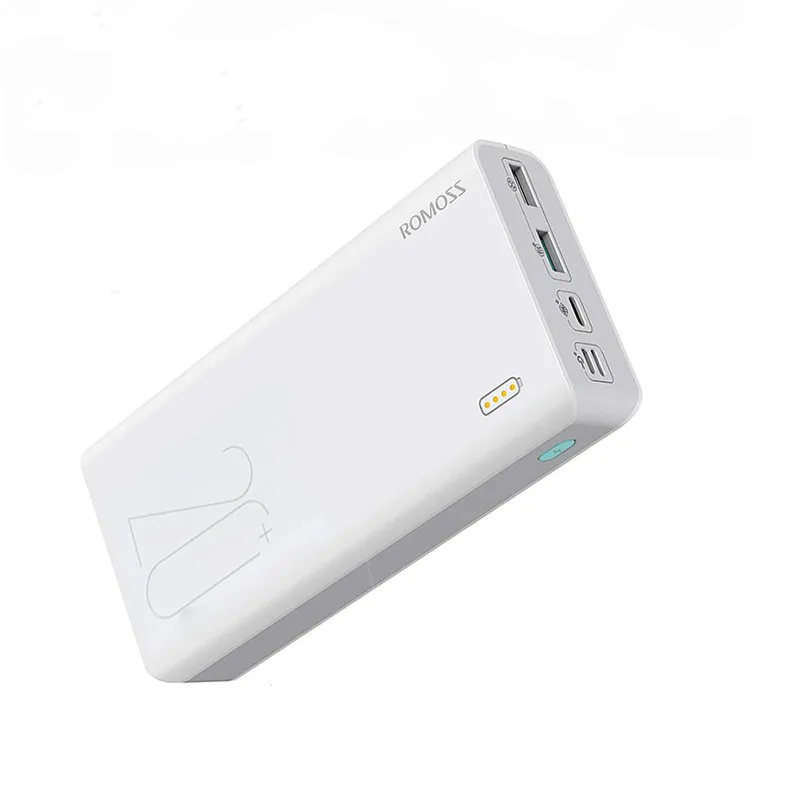 20000 мАч Внешний аккумулятор power Bank 2 USB power Bank портативное зарядное устройство для мобильного телефона Xiaomi Mi Iphone 8 X - Цвет: Белый