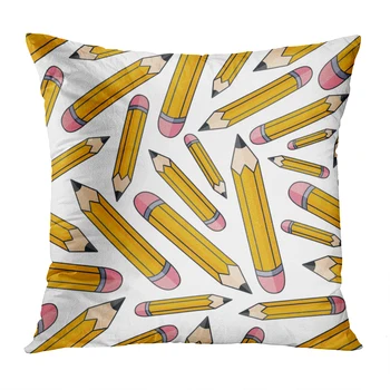 

Abstract Throw Pillow Cushion Cover Cartoon Pencil Soft Velvet Square Cushion Case Couch Cover Pillowcase For Sofa Chair Bedroom