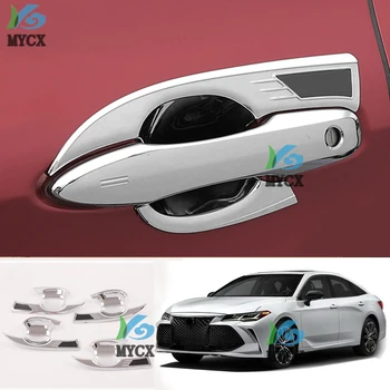 

ABS Chrome Car External Outer Door Handle Catch Cover Door Bowl Protection Trim Sticker FIT For -Toyota Avalon 2019 2020