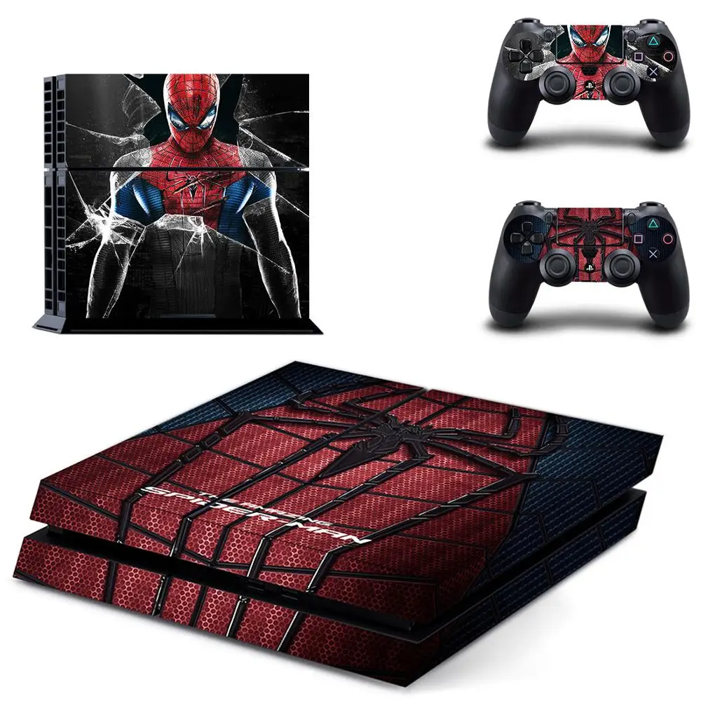 Marvel Человек-паук PS4 наклейка s Play station 4 кожа наклейки для playstation 4 PS4 консоли и контроллера Скины Виниловые - Цвет: DPTM2013