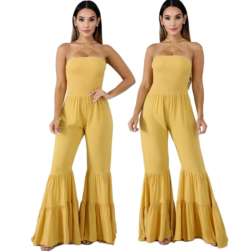 Для женщин комбинезоны спецодежда женская летняя комбинезон Bodycon Boho Для женщин элегантное платье в богемном стиле, большого размера Для женщин s Комбинезоны и